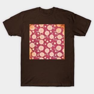 Japanese Autumn Floral T-Shirt